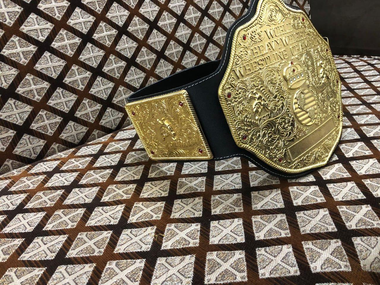 Big Gold World Heavyweight Wrestling Championship Belt