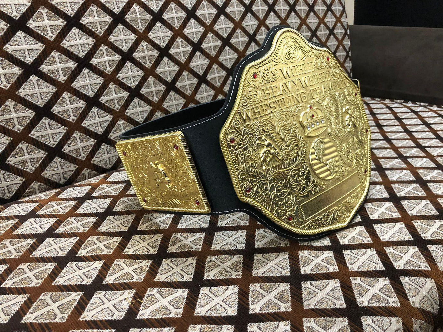 Big Gold World Heavyweight Wrestling Championship Belt