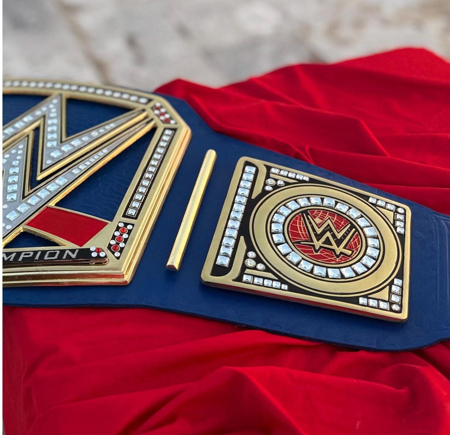 Blue Universal Championship Replica Title Belt blue strap
