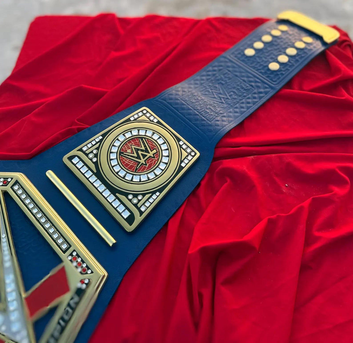 Blue Universal Championship Replica Title Belt blue strap