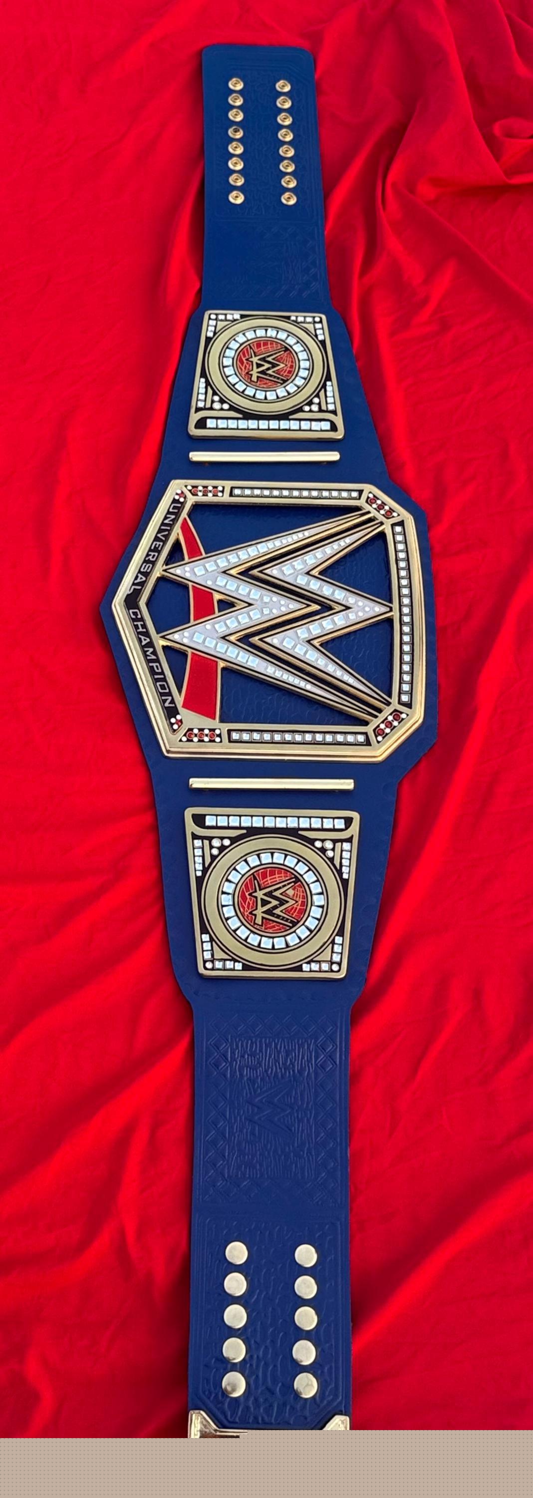 Blue Universal Championship Replica Title Belt blue strap
