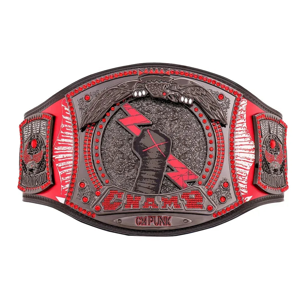 CM Punk Chicago Blackhawks Signature Series Spinner Championship Replica Belt
