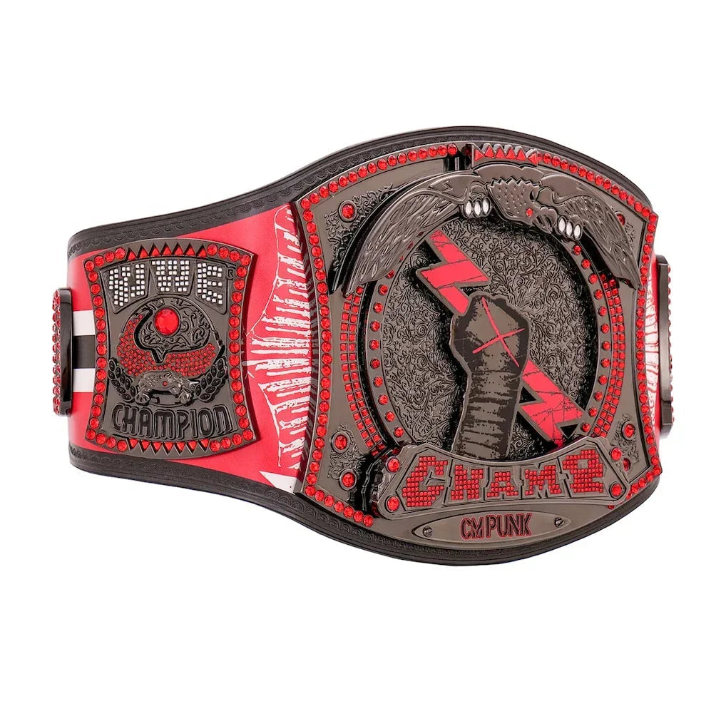 CM Punk Chicago Blackhawks Signature Series Spinner Championship Replica Belt