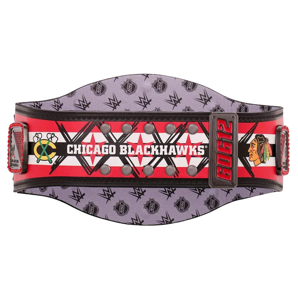 CM Punk Chicago Blackhawks Signature Series Spinner Championship Replica Belt