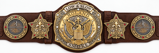 Custom Low & Slow BBQ Championship Belt – 6mm