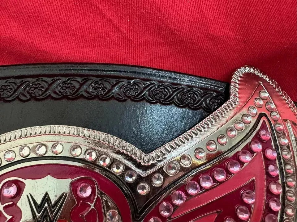 Divas Women's Aj lee Wrestling Championship Replica Belt: Brass and Leather