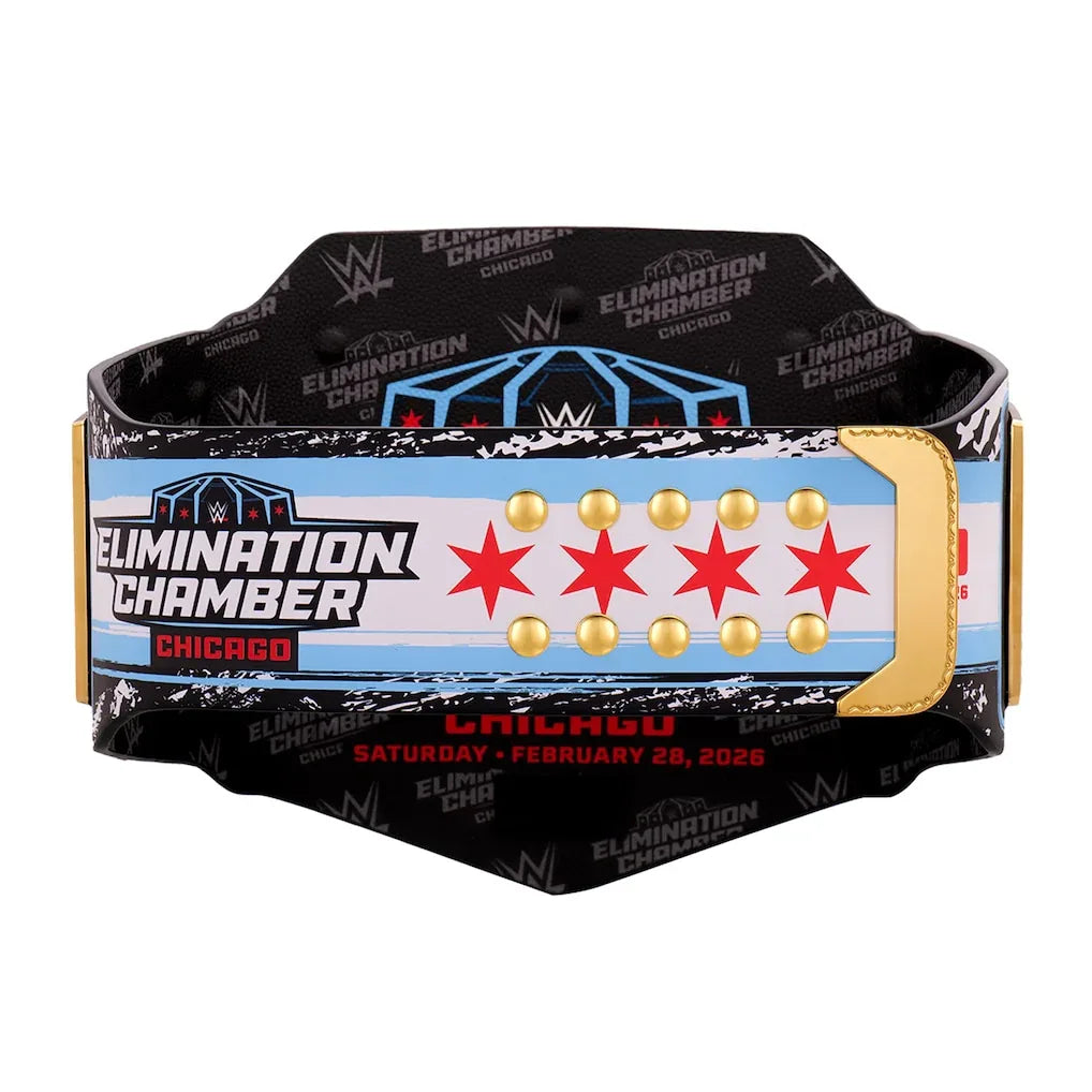 Elimination Chamber 2026 Chicago Championship Replica Title Belt - ELITESTRAPES LIMITED