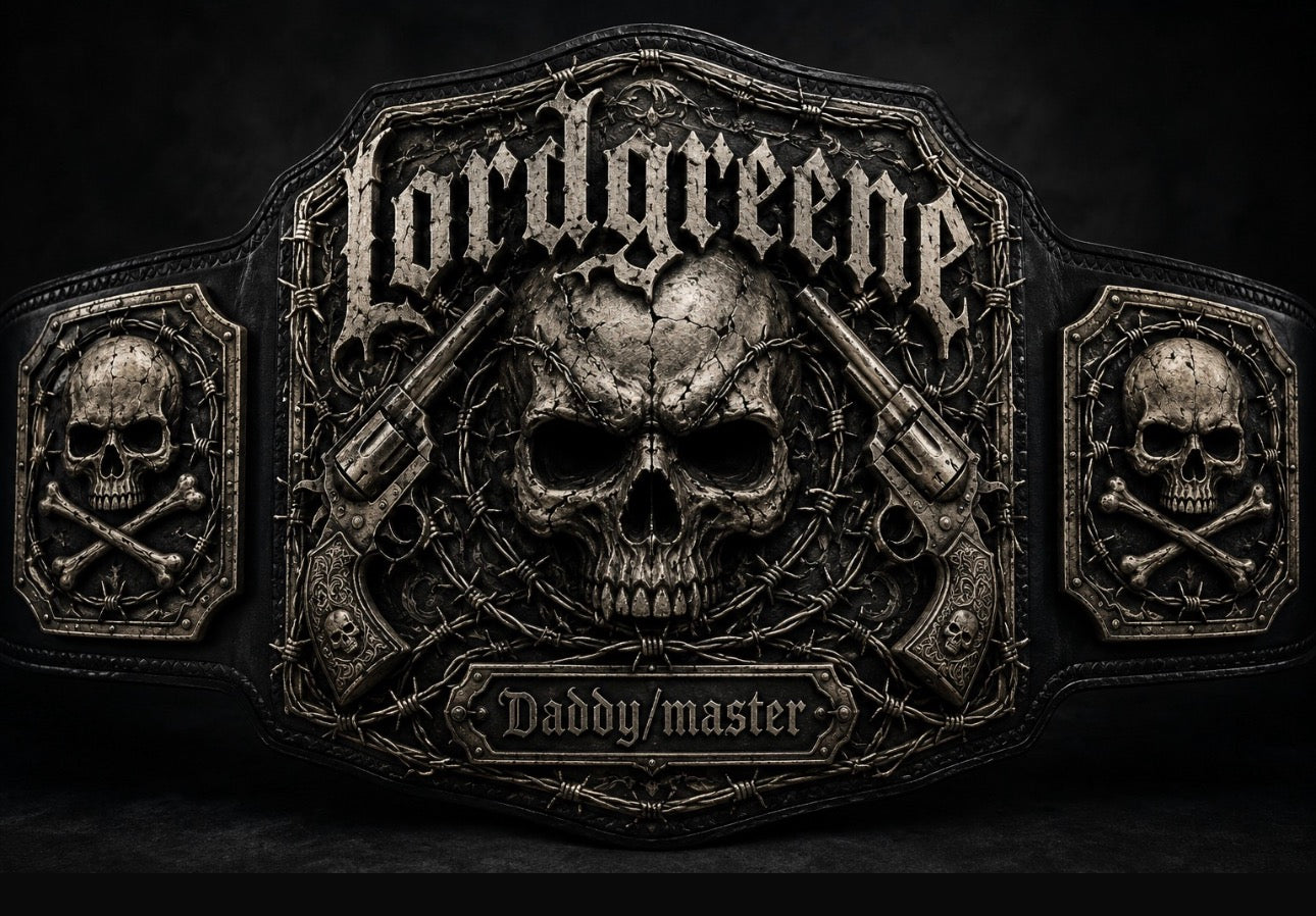 Custom Forgiven “Daddy/Master” Skull Championship Belt – Custom Replica Title 8mm