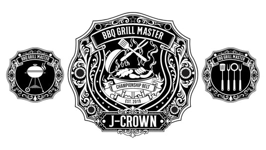 BBQ Grill Master Championship Belt – Custom Barbecue Cook-Off Winner Belt | Premium BBQ Champion Award