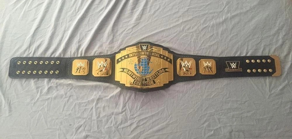 Intercontinental Heavyweight Wrestling Championship Replica Belt Black