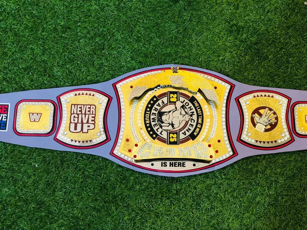 John Cena WWE Autographed Farewell Tour 2025 Dayton Replica Championship Title Belt