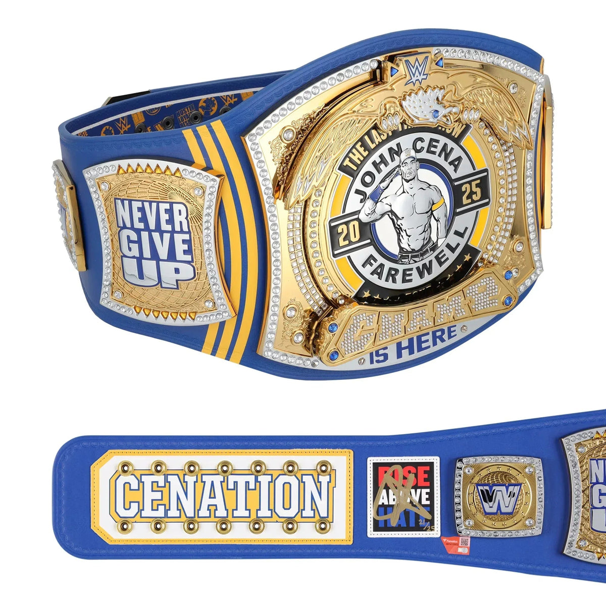 John Cena WWE Autographed Farewell Tour 2025 St. Louis Replica Championship Belt