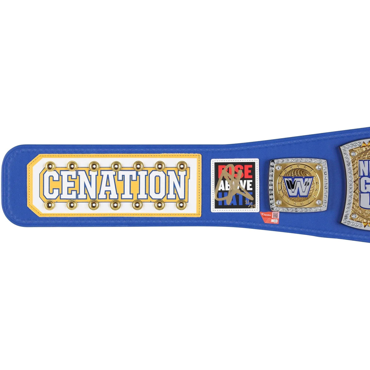 John Cena WWE Autographed Farewell Tour 2025 St. Louis Replica Championship Belt