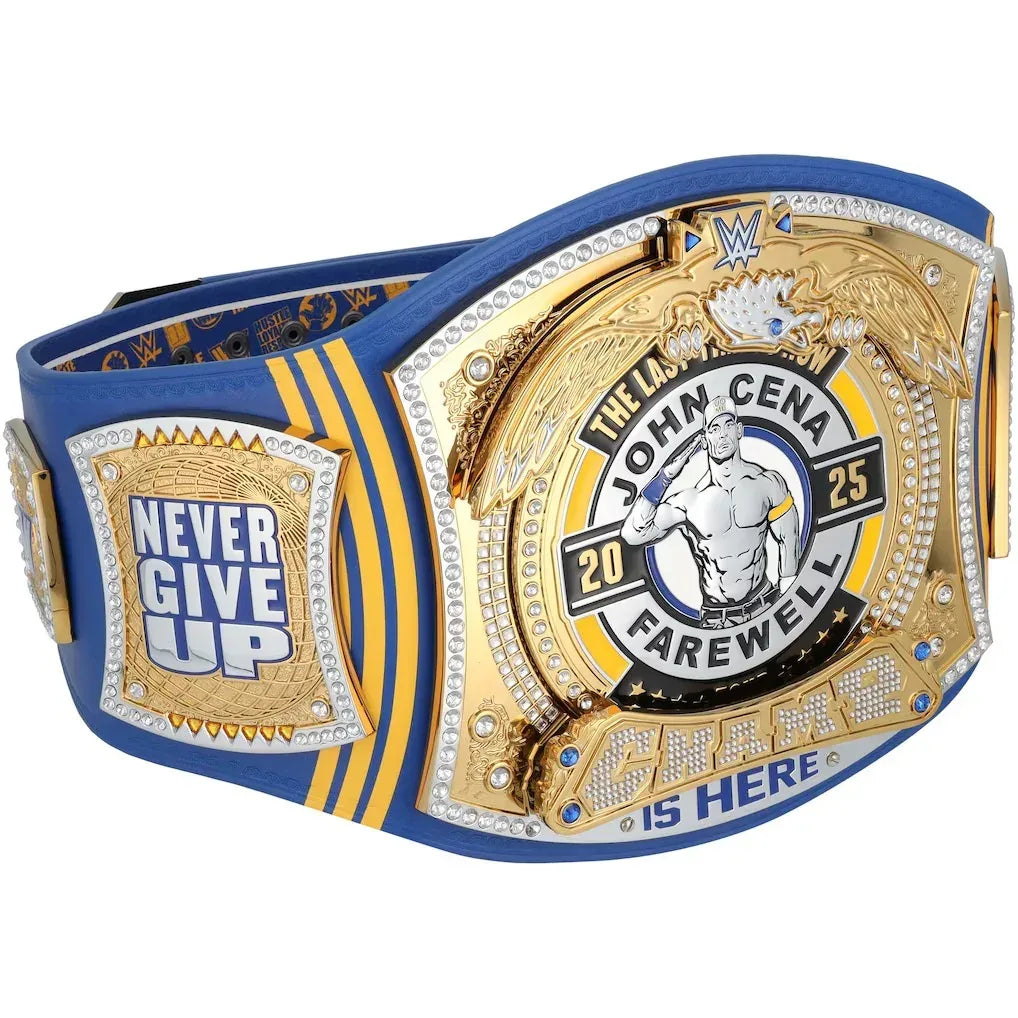 John Cena WWE Autographed Farewell Tour 2025 St. Louis Replica Championship Belt