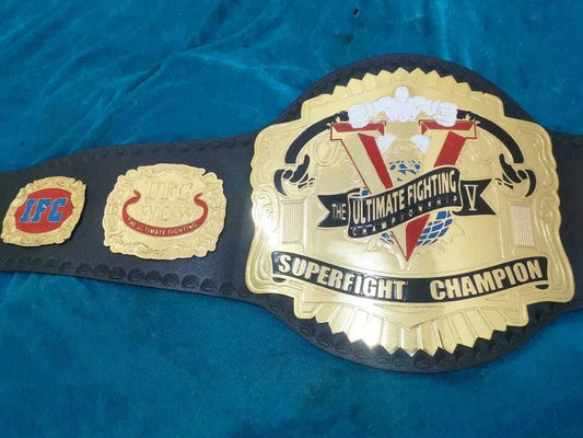 Old UFC SuperFight Championship Belt Replica The Ultimate Fighting Title Belt