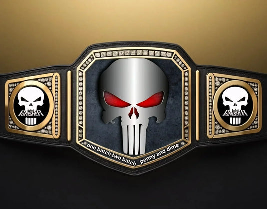 Punisher Skull Wrestling Championship Replica Belt – 4MM Heavyweight