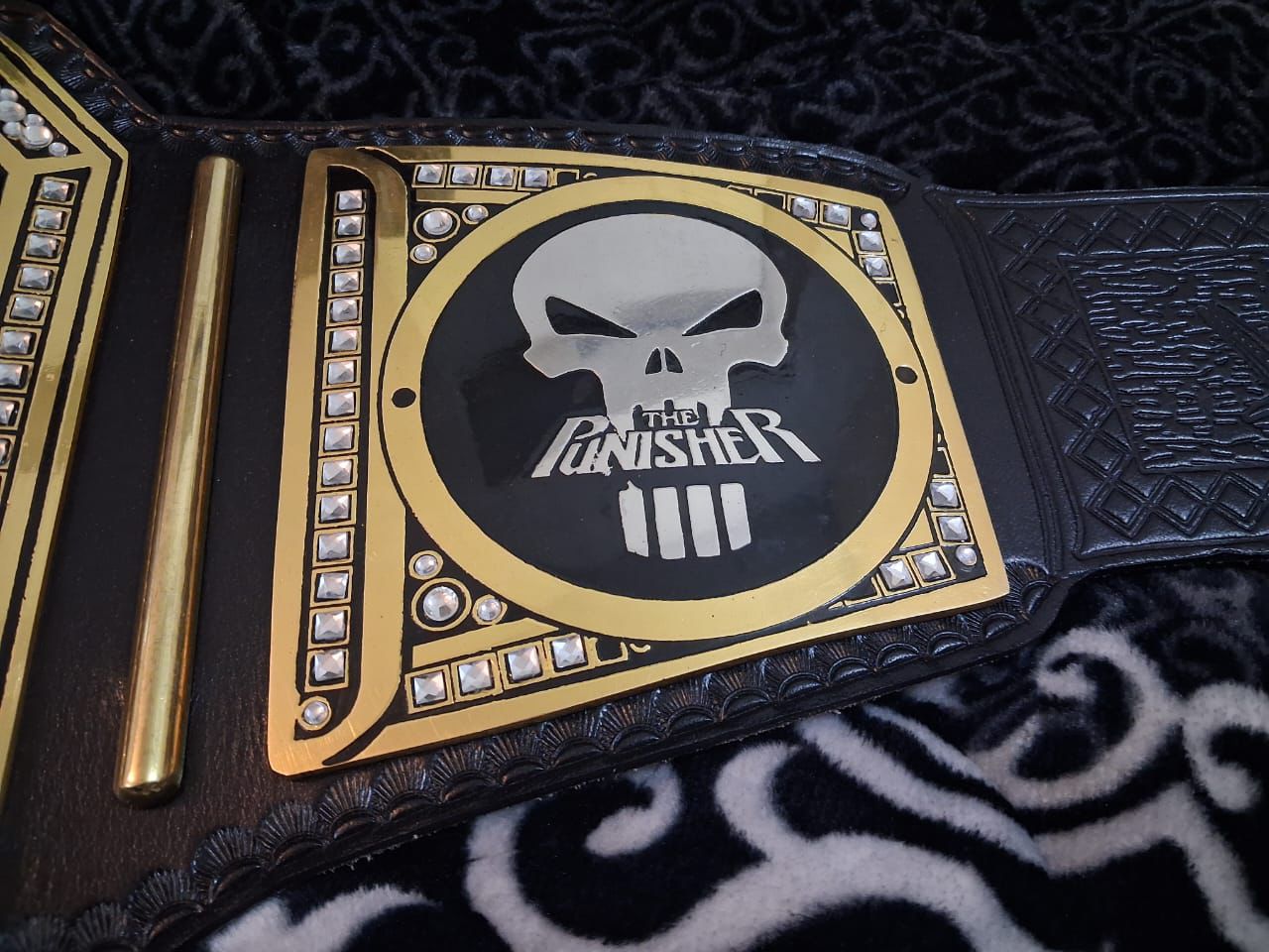 Punisher Skull Wrestling Championship Replica Belt – 4MM Heavyweight