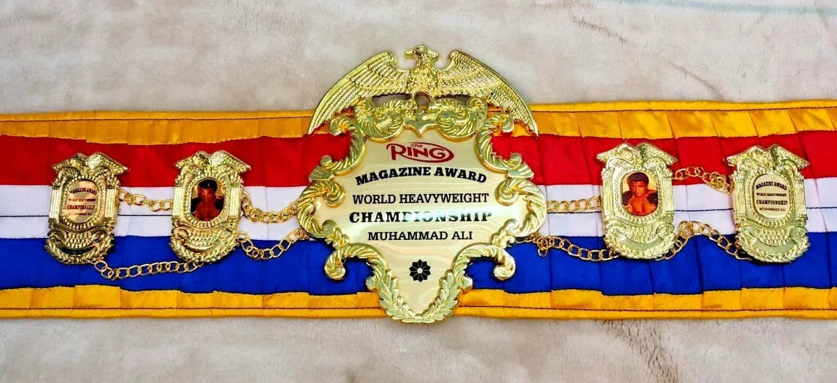 Ring Magazine Muhammad Ali World Heavyweight Championship Replica Belt