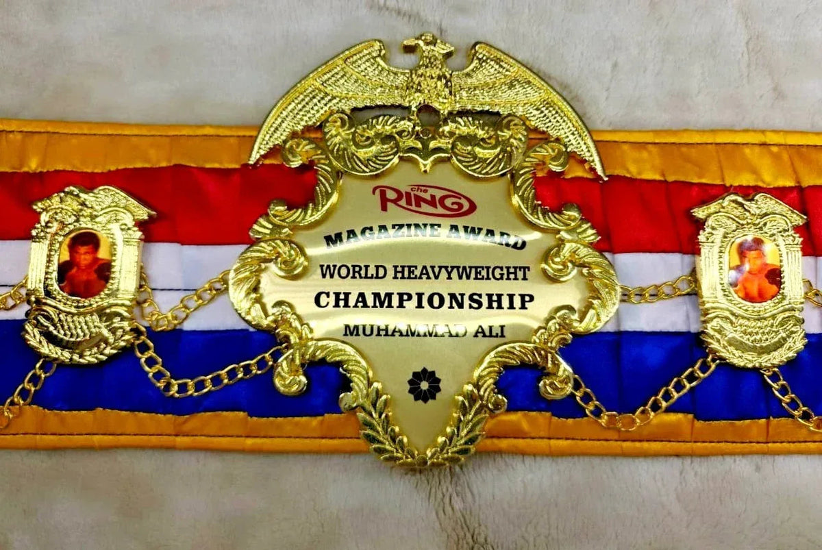 Ring Magazine Muhammad Ali World Heavyweight Championship Replica Belt