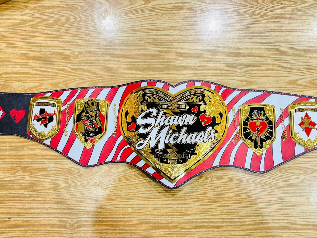 Shawn Michaels HBK Heart ShapeLegacy Championship Replica Title Belt