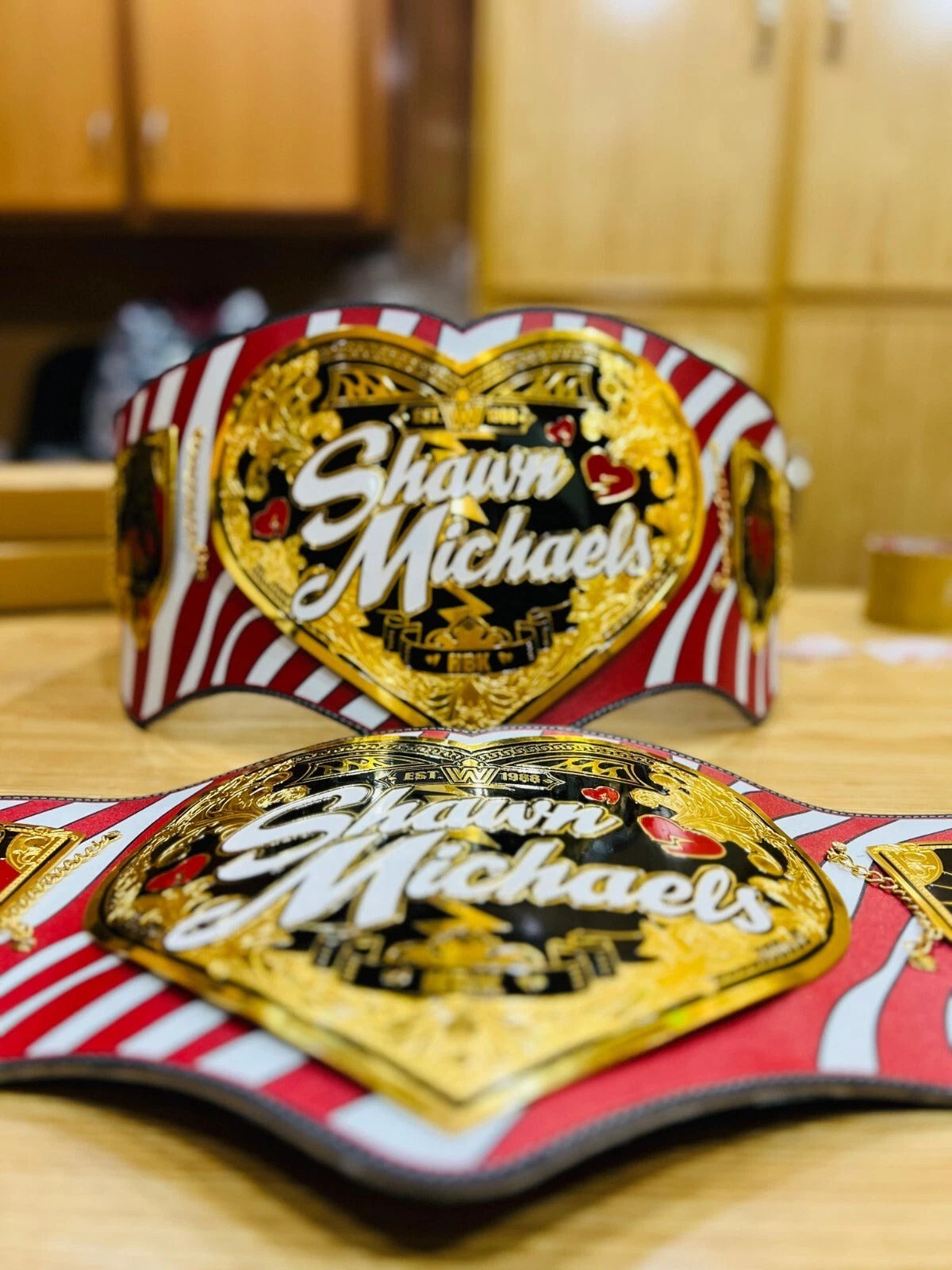 Shawn Michaels HBK Heart ShapeLegacy Championship Replica Title Belt