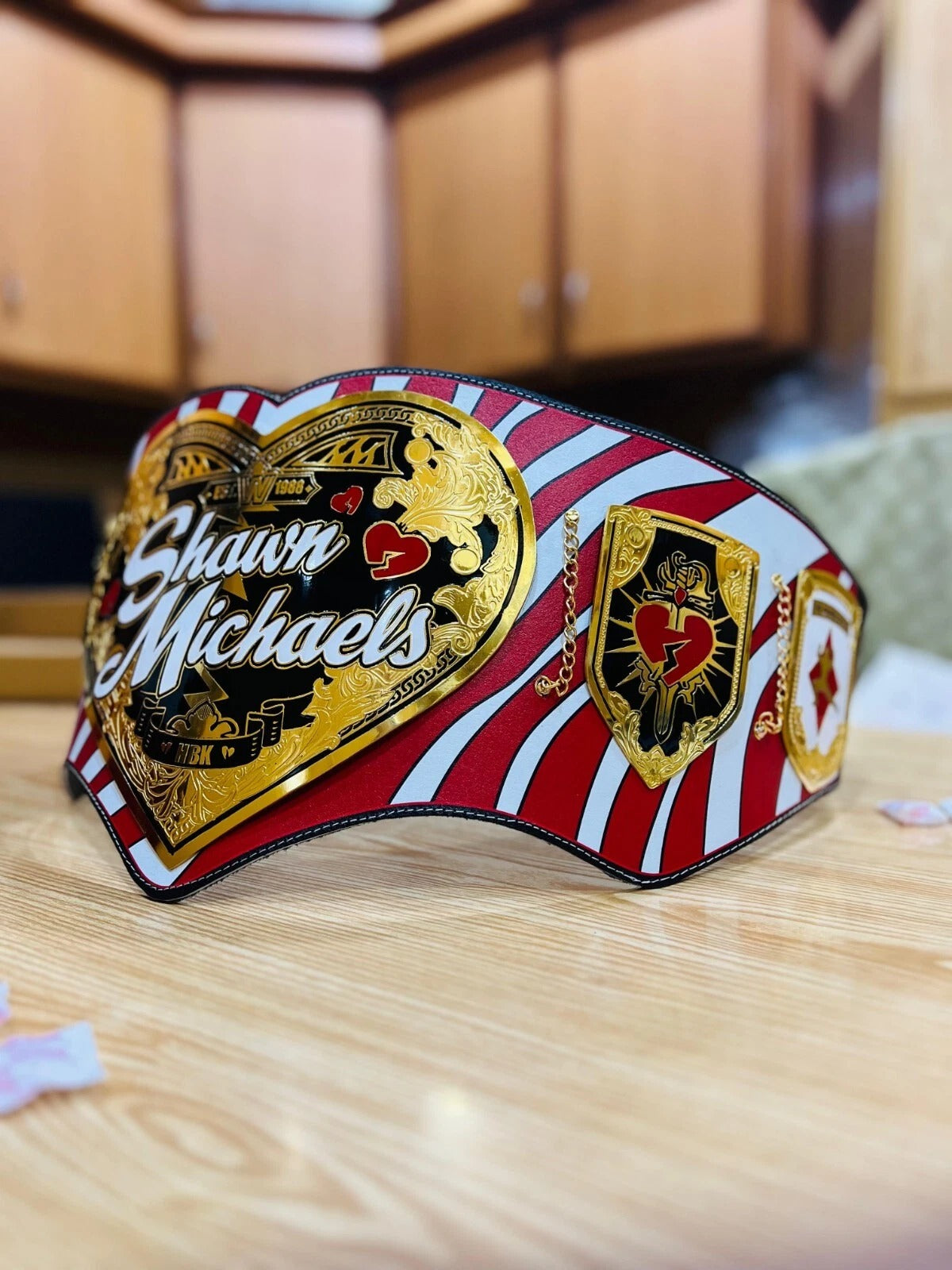 Shawn Michaels HBK Heart ShapeLegacy Championship Replica Title Belt
