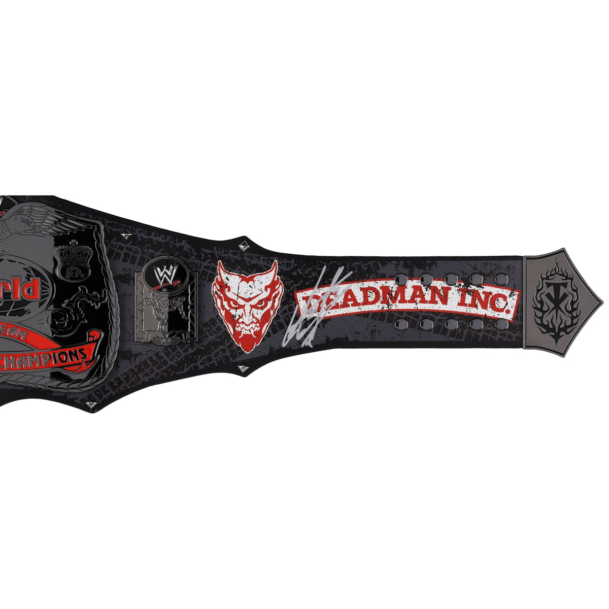 The Undertaker & Kane WWE Autographed Brothers of Destruction Replica Championship Title Belt