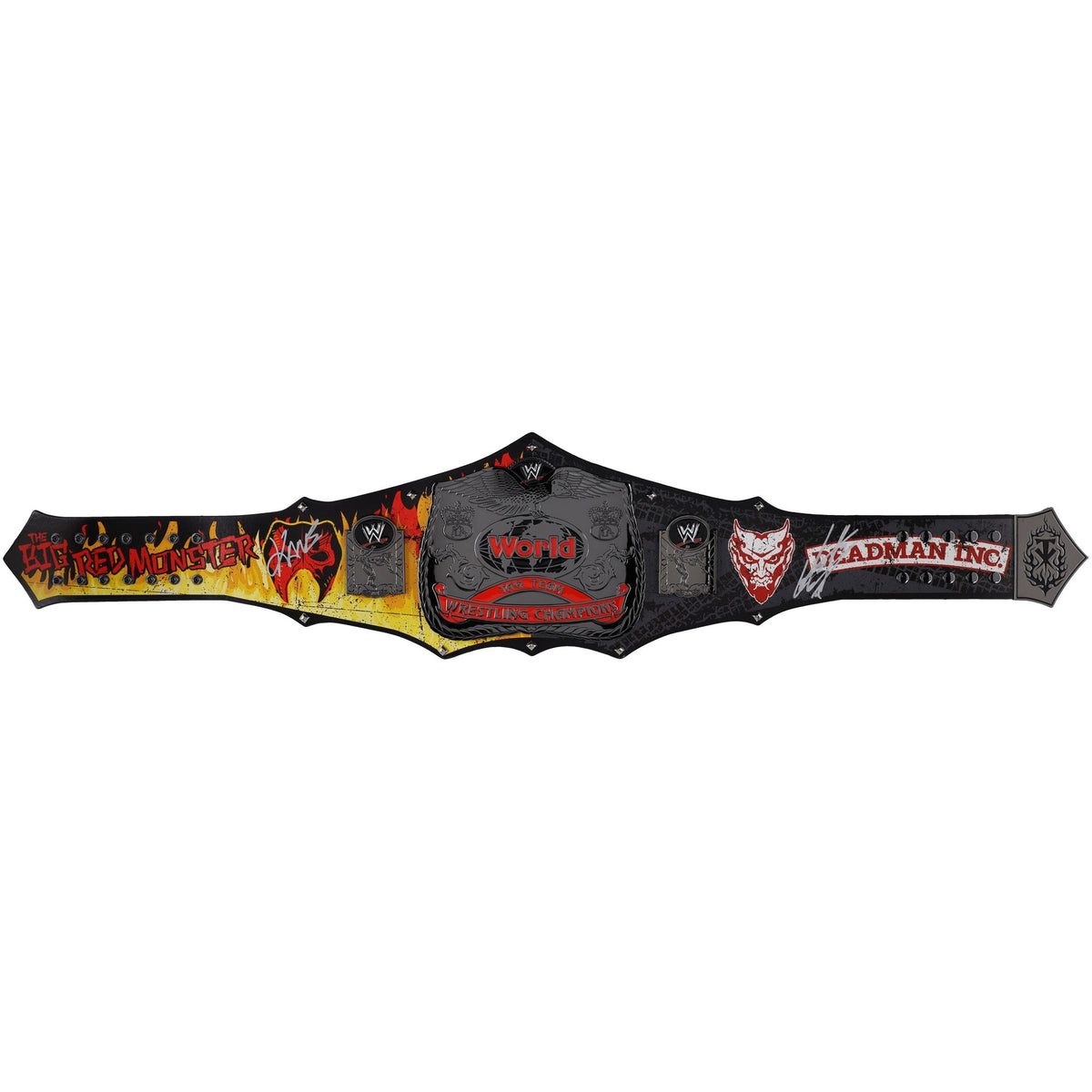 The Undertaker & Kane WWE Autographed Brothers of Destruction Replica Championship Title Belt