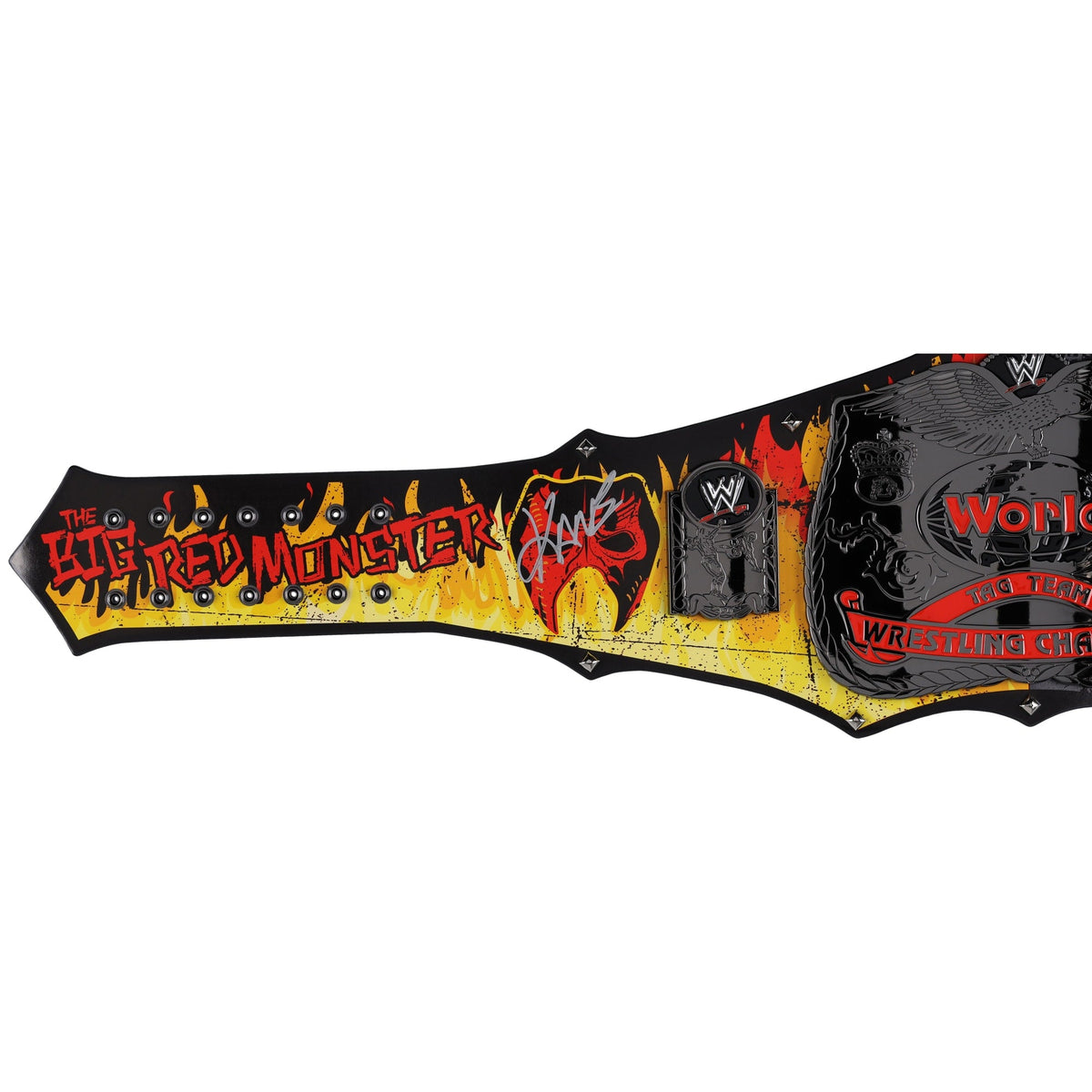 The Undertaker & Kane WWE Autographed Brothers of Destruction Replica Championship Title Belt