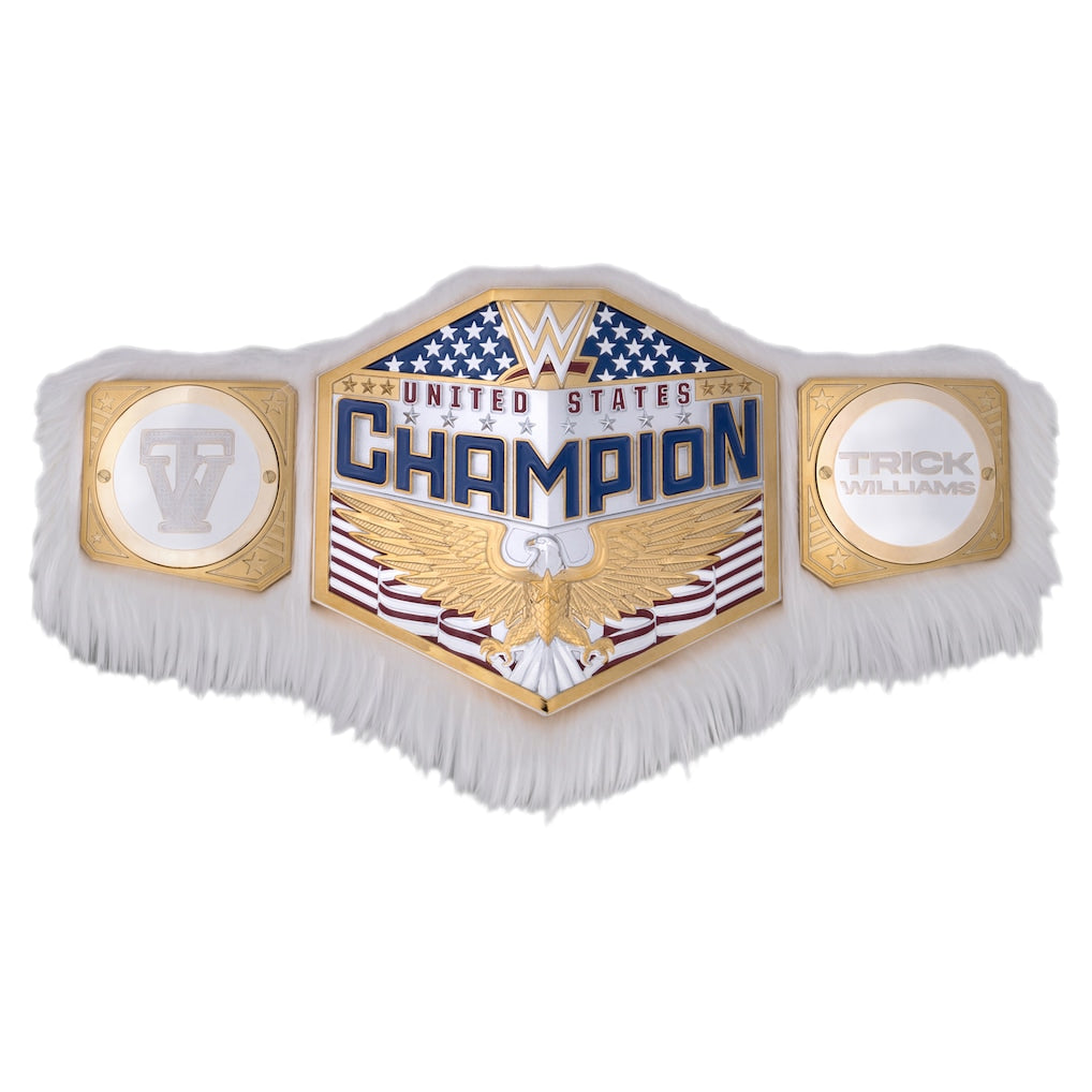 Trick Williams Limited Edition Fur United States Championship Replica Title Belt