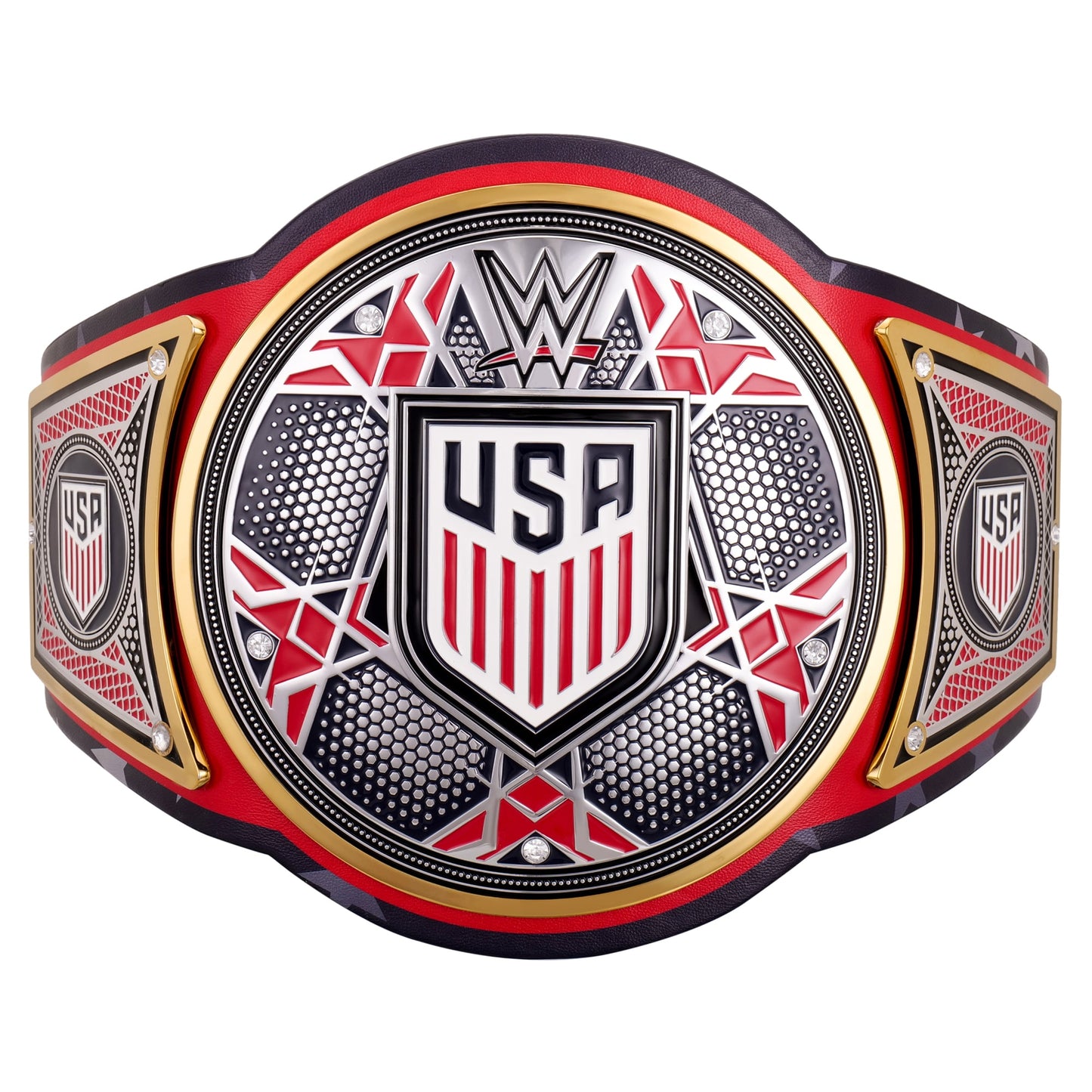 USMNT WWE Legacy Title Belt Replica – Premium Brass Championship Belt with Real Leather Strap