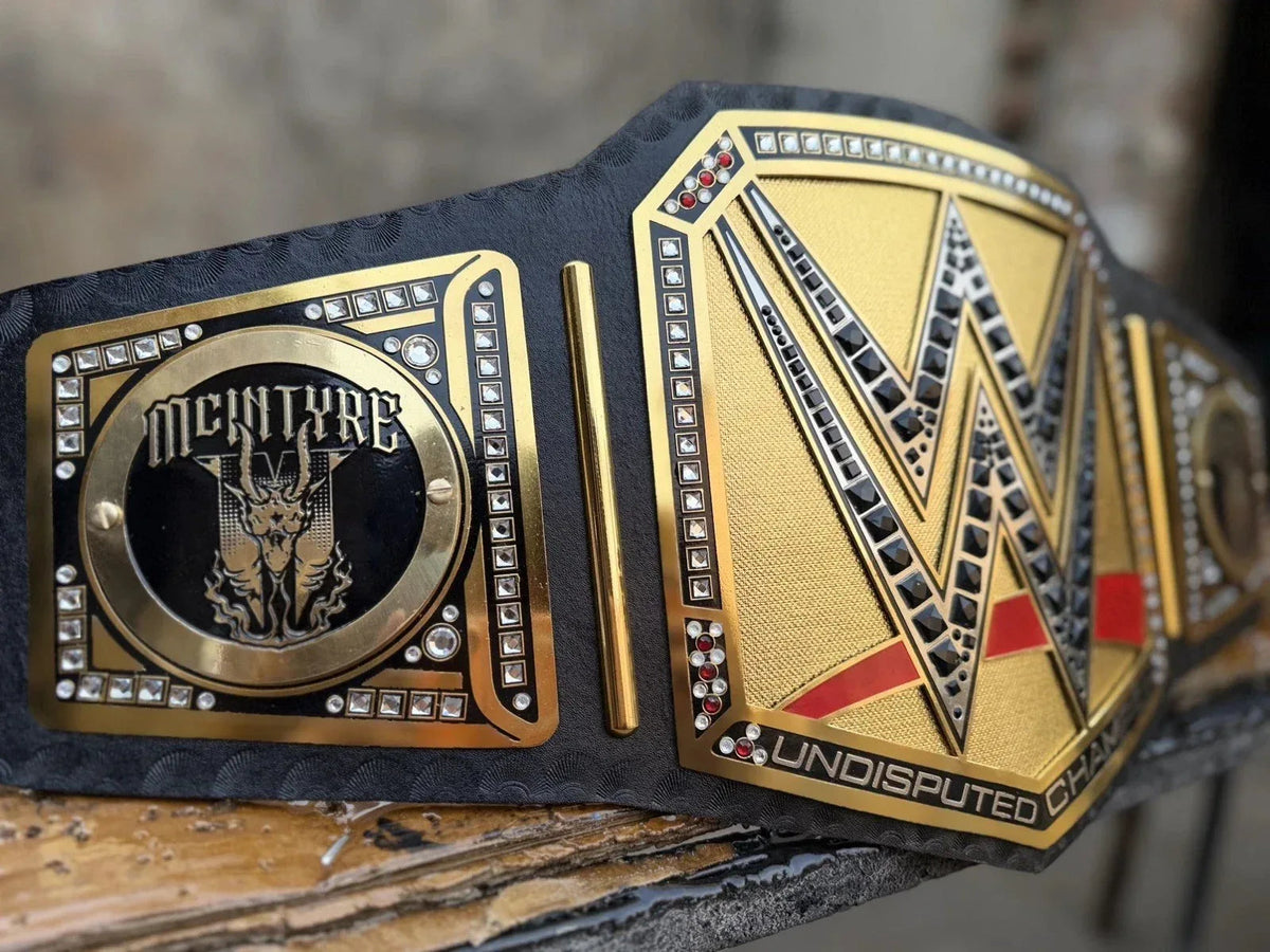 NEW Undisputed Wrestling Championship Replica Title Belt – Drew McIntyre Side Plates