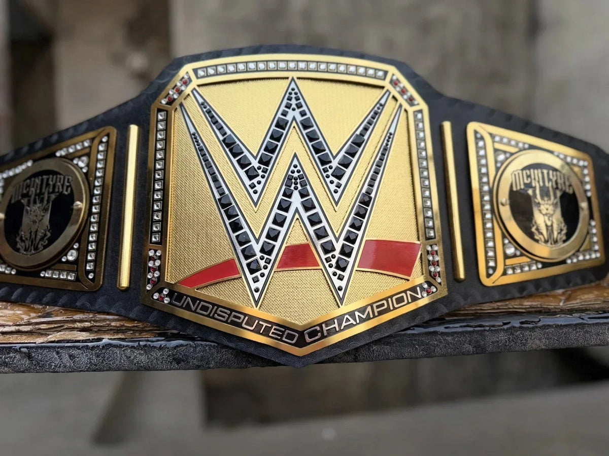 NEW Undisputed Wrestling Championship Replica Title Belt – Drew McIntyre Side Plates
