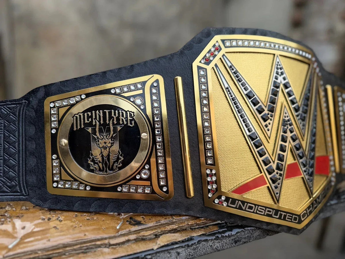 NEW Undisputed Wrestling Championship Replica Title Belt – Drew McIntyre Side Plates