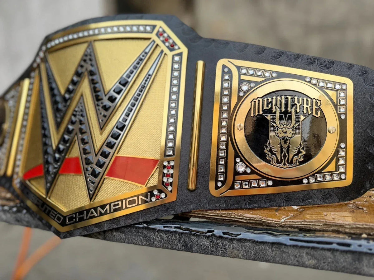 NEW Undisputed Wrestling Championship Replica Title Belt – Drew McIntyre Side Plates