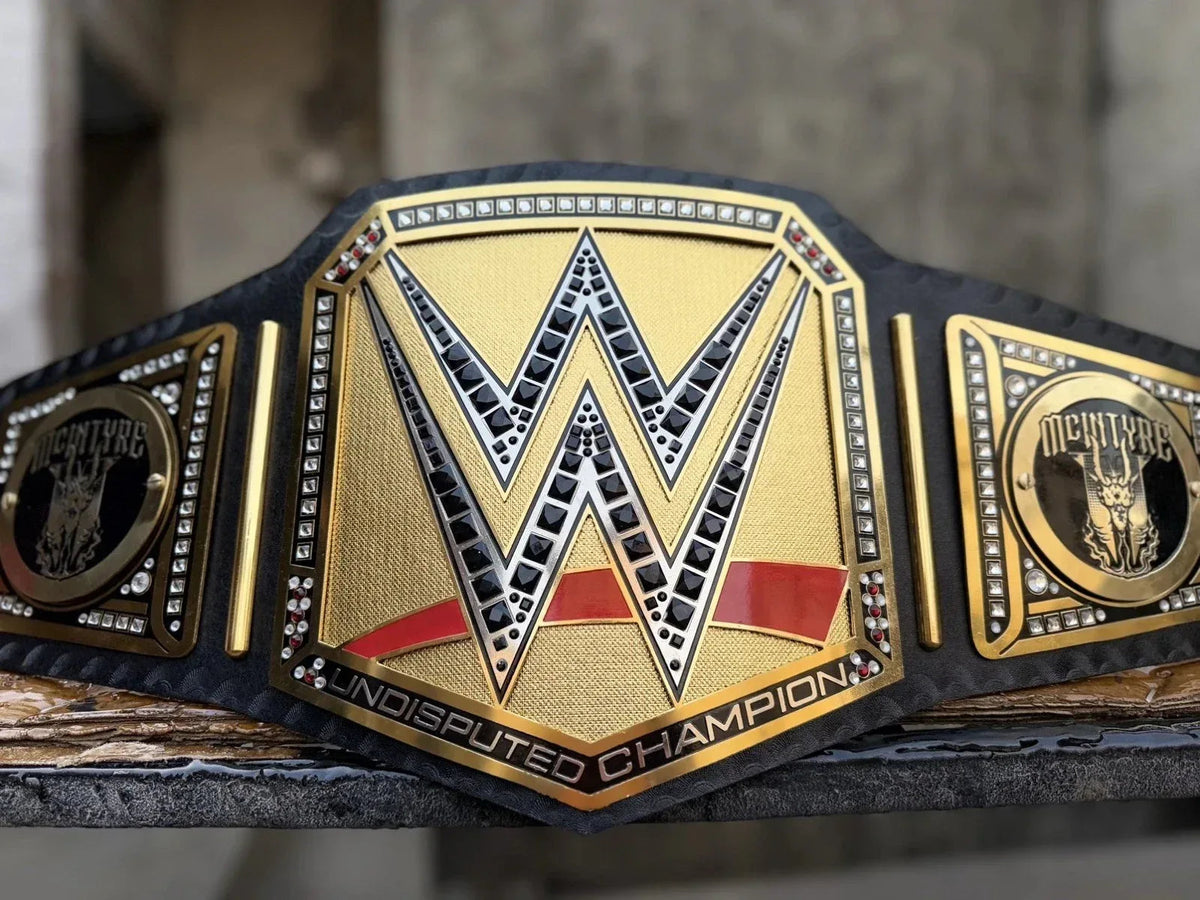 NEW Undisputed Wrestling Championship Replica Title Belt – Drew McIntyre Side Plates