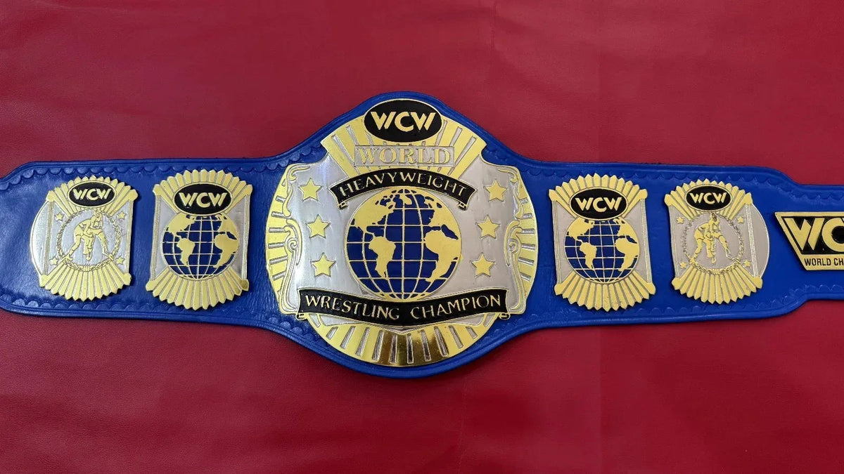 WCW World Heavyweight Wrestling Championship Replica Belt blue strap