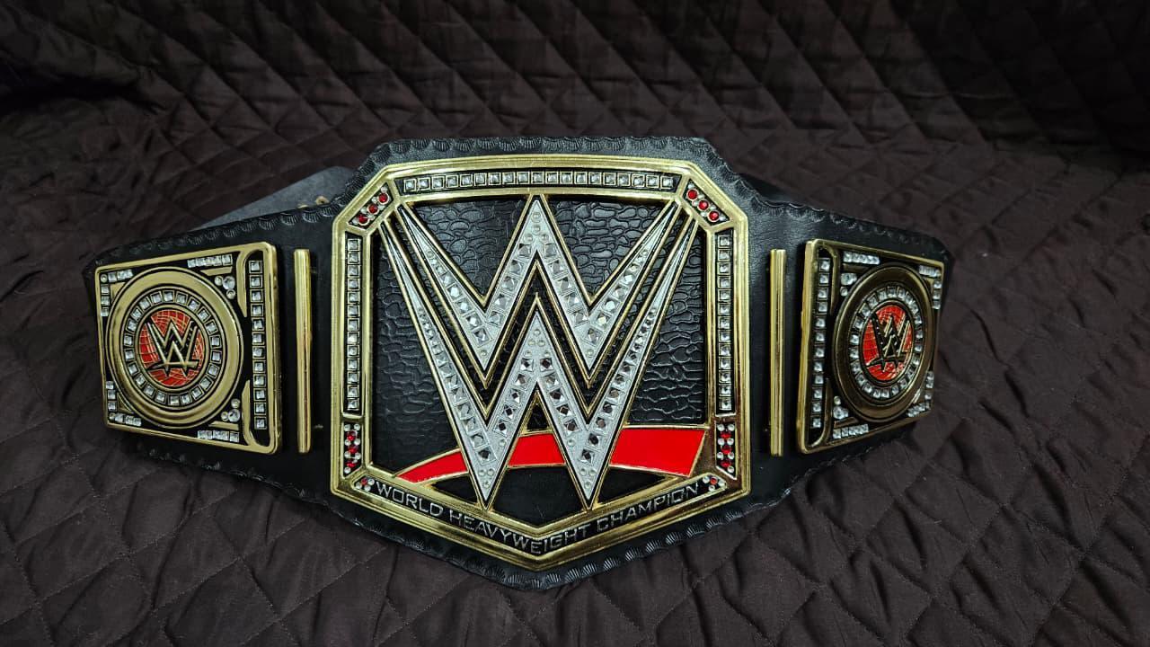 WWE World Heavyweight Championship Black Adult Size Wrestling Belt