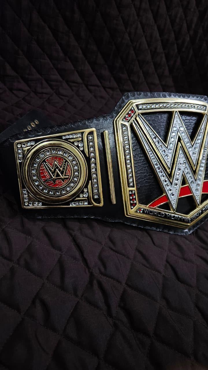 WWE World Heavyweight Championship Black Adult Size Wrestling Belt