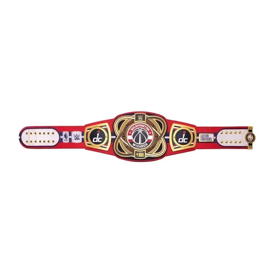 Washington Wizards NBA Championship Belt Replica – Premium Brass Plates Wrestling Style Title Belt on Real Leather Strap
