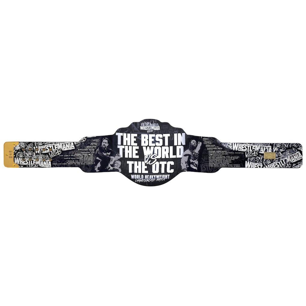 WrestleMania 42 CM Punk vs Roman Reigns Championship Belt – Limited Edition Replica
