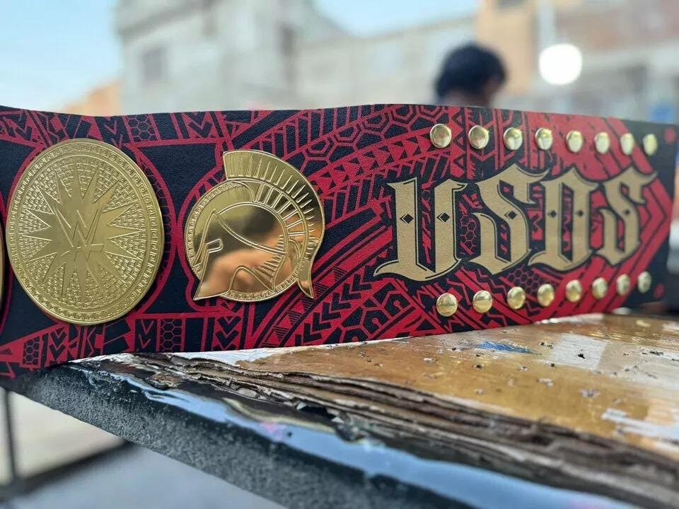 USOS Tag Team Championship Belt | 2MM/4MM Replica Wrestling Title | Handmade Tag Belt | Custom Wrestling Gift for Fans & Collectors