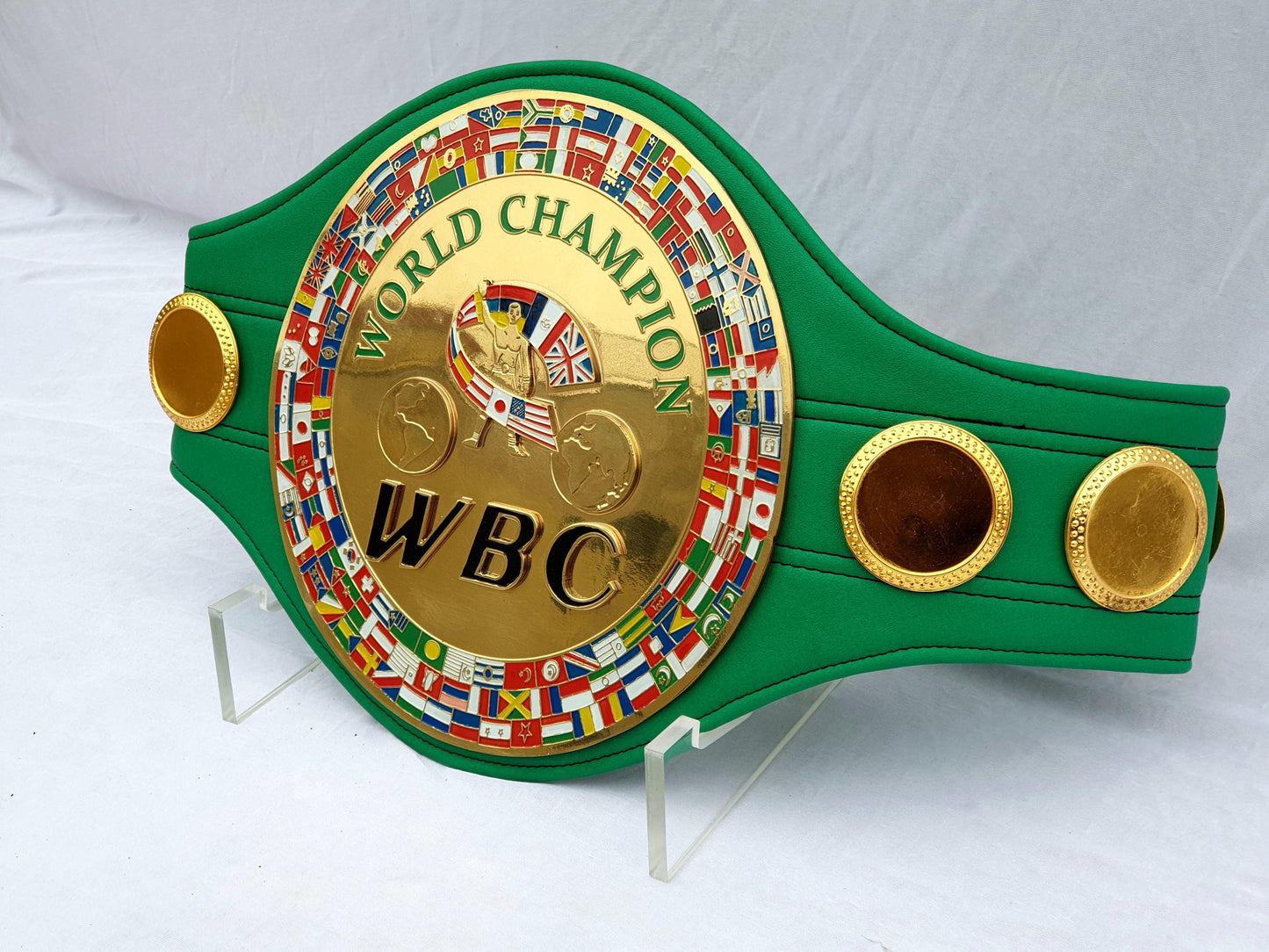 WBC World Heavyweight Championship Belt | 3D Full Size Boxing Title Replica | Authentic-Looking Adult Belt | WBC Fan Collectible Gift