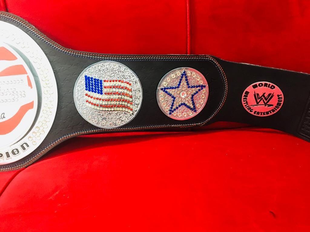 John Cena Inspired US Spinner Belt | Custom Wrestling Championship Replica | Fan Gift | 2MM Brass Title Belt