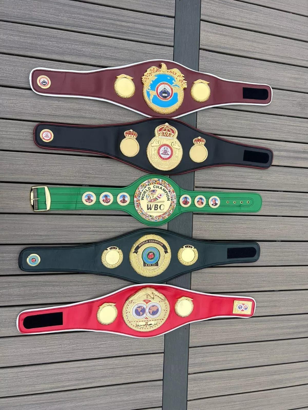 All 5 Boxing Title Belts Set – WBC IBF IBO Wba Wbo Replica Belts