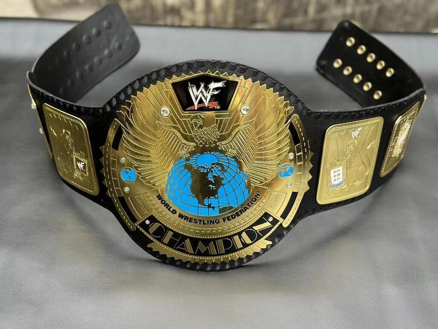 Big Eagle Attitude Era Championship Belt | 2MM/4MM Gold Brass Replica Title | Adult Size Wrestling Fan Gift | Heavyweight Belt