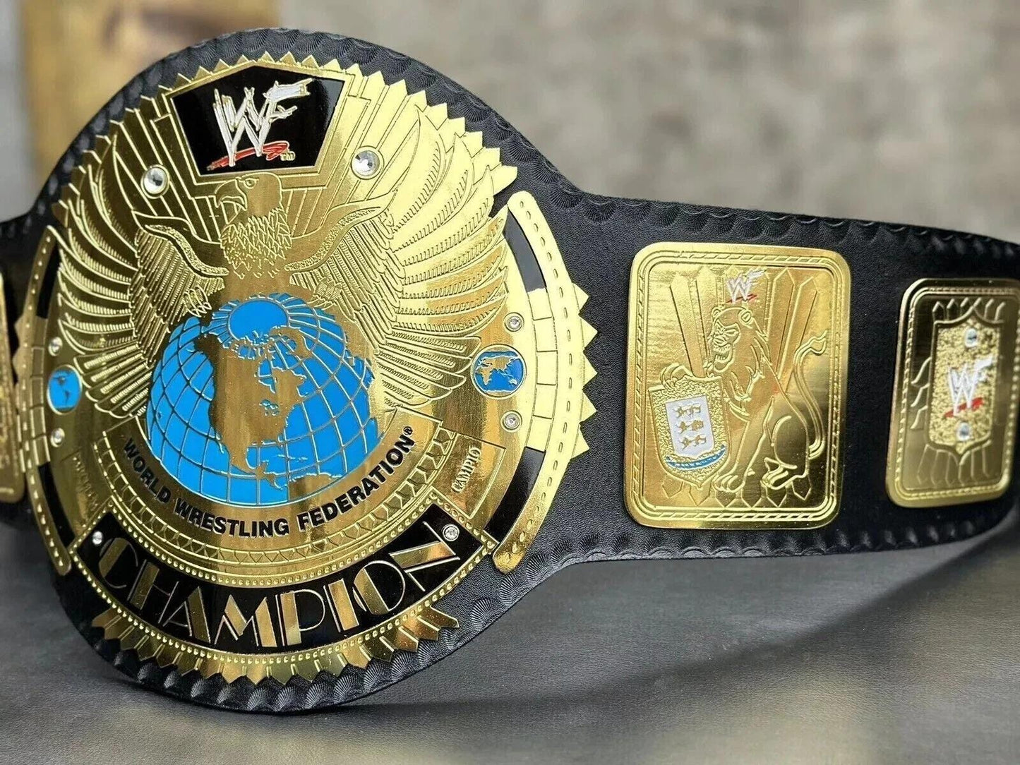 Big Eagle Attitude Era Championship Belt | 2MM/4MM Gold Brass Replica Title | Adult Size Wrestling Fan Gift | Heavyweight Belt
