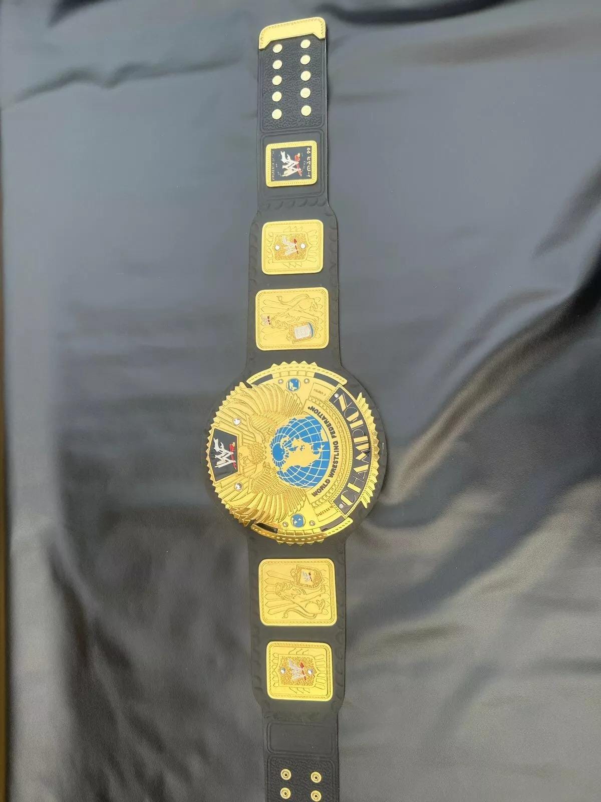 Big Eagle Attitude Era Championship Belt | 2MM/4MM Gold Brass Replica Title | Adult Size Wrestling Fan Gift | Heavyweight Belt