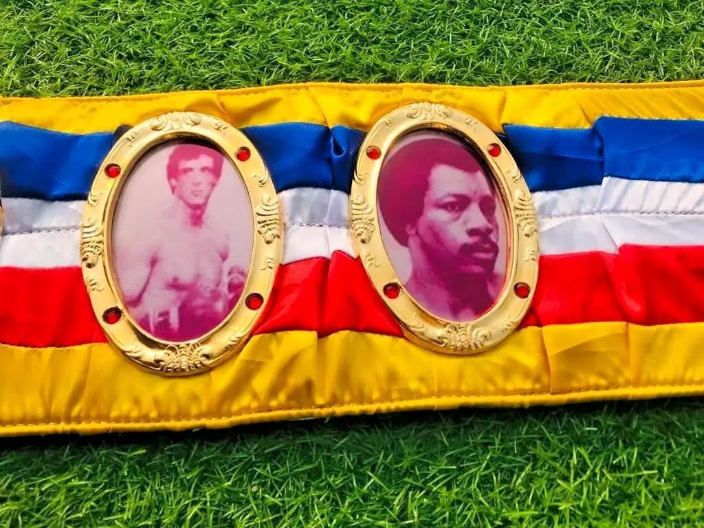 Rocky Balboa Ring Magazine Belt | World Heavyweight Boxing Champion Replica | 4MM/6MM Brass Title Belt | Gift for Rocky & Boxing Fans