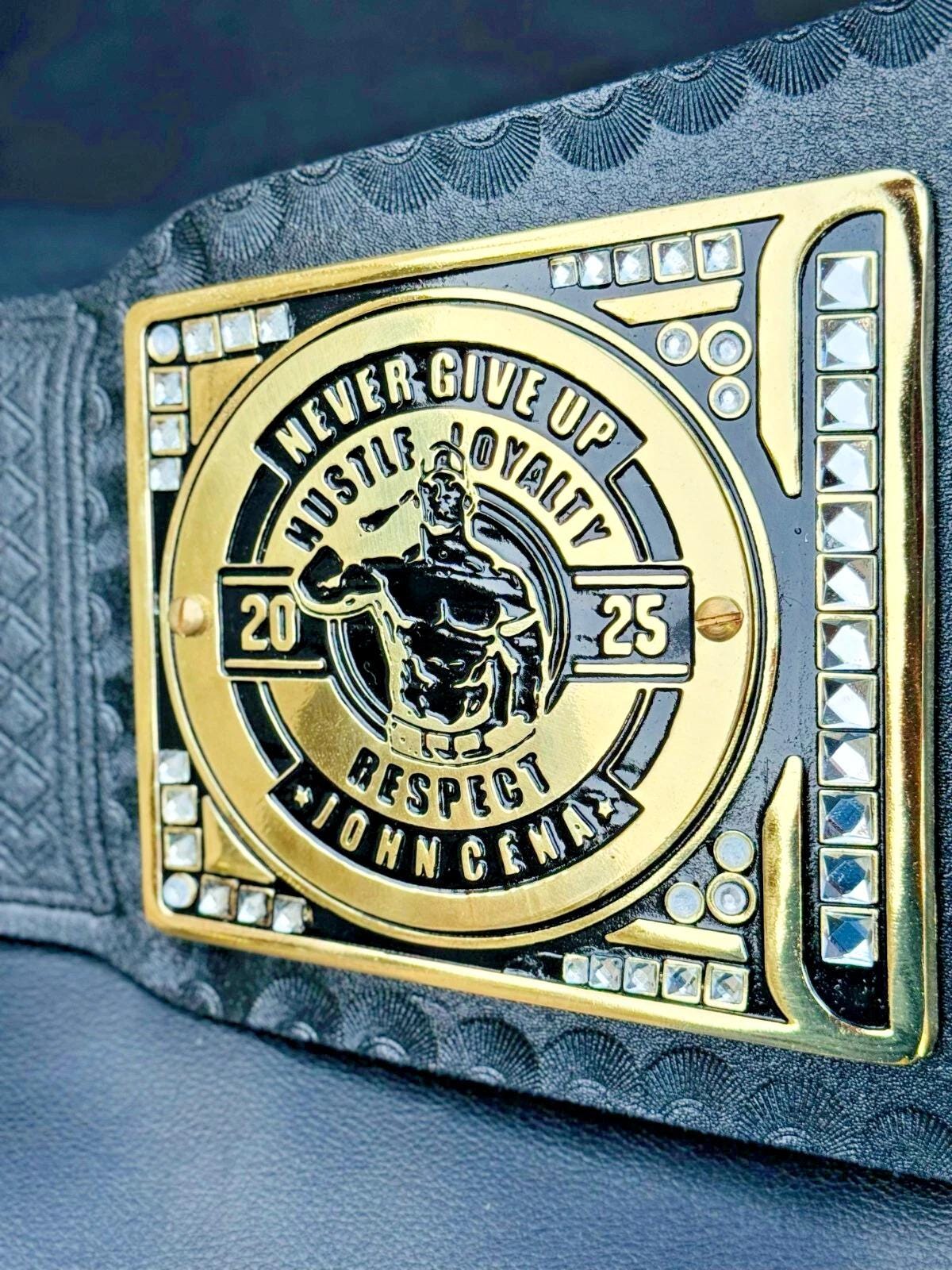 John Cena 17th times Undisputed Championship Replica Belt | 2mm / 4mm | WWE Wrestling Title | Adult Size | Universal Gift for Fans